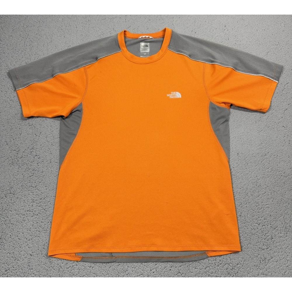 The North Face Flight VaporWick Shirt Mens Small Orange Short Sleeve Running Top